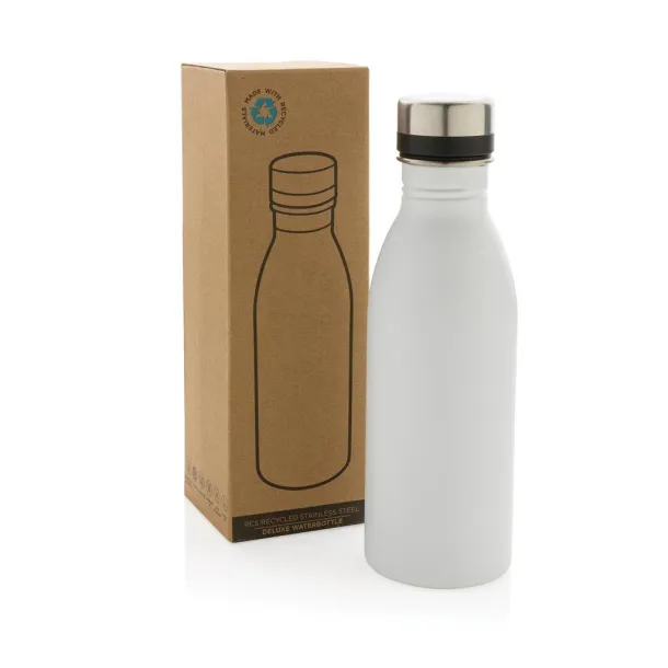 Deluxe boca za vodu od RCS recikliranog nehrđajućeg čelika, 500 ml - XD Collection Bijela