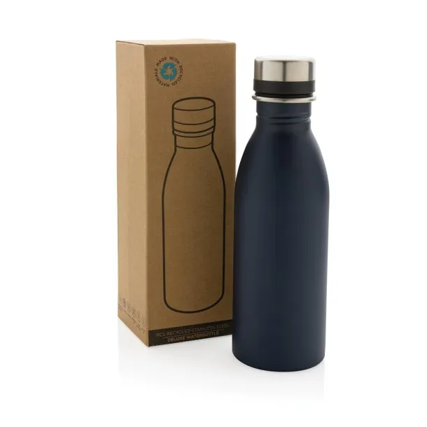  RCS Recycled stainless steel deluxe water bottle - XD Collection navy