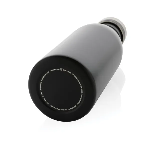  Deluxe boca za vodu od RCS recikliranog nehrđajućeg čelika, 500 ml - XD Collection Crna