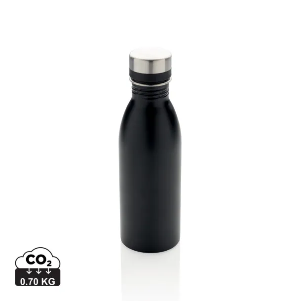  Deluxe boca za vodu od RCS recikliranog nehrđajućeg čelika, 500 ml - XD Collection Crna