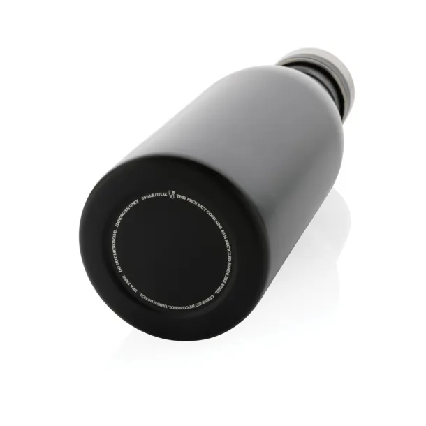  Deluxe boca za vodu od RCS recikliranog nehrđajućeg čelika, 500 ml - XD Collection Crna