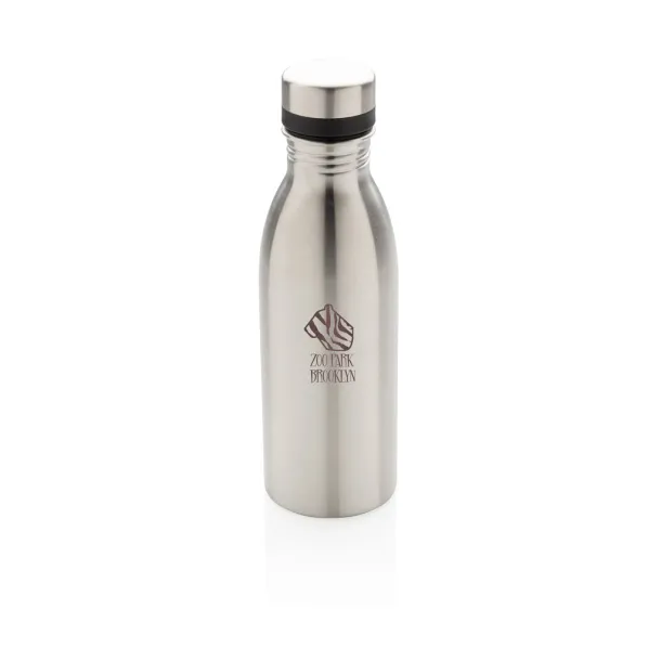  Deluxe boca za vodu od RCS recikliranog nehrđajućeg čelika, 500 ml - XD Collection Srebrna