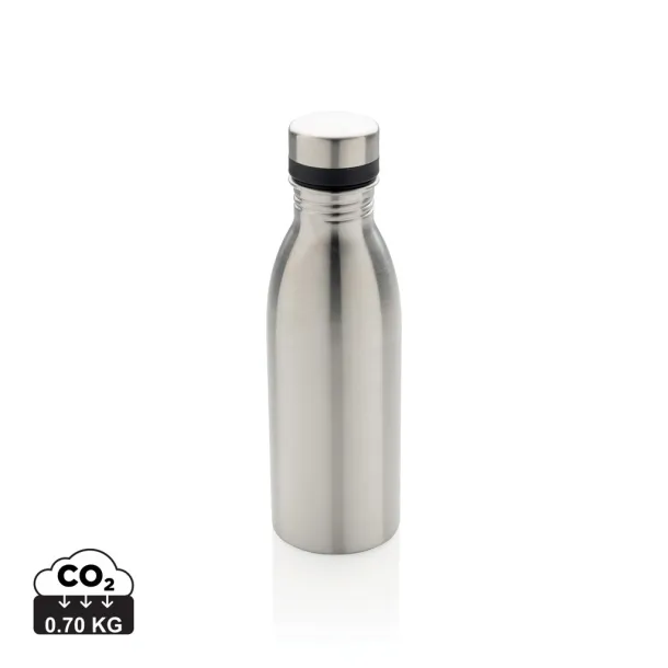  Deluxe boca za vodu od RCS recikliranog nehrđajućeg čelika, 500 ml - XD Collection Srebrna