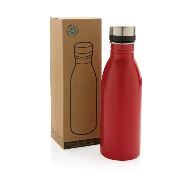  Deluxe boca za vodu od RCS recikliranog nehrđajućeg čelika, 500 ml - XD Collection Crvena