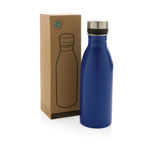  RCS Recycled stainless steel deluxe water bottle - XD Collection Blue 