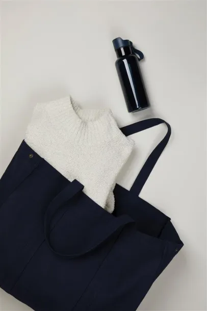  VINGA Hilo AWARE™ recycled canvas maxi tote bag - Vinga navy
