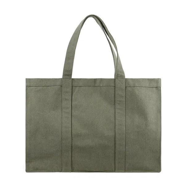  VINGA Hilo AWARE™ recycled canvas maxi tote bag - Vinga Zelena