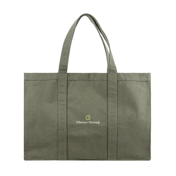  VINGA Hilo AWARE™ recycled canvas maxi tote bag - Vinga Zelena