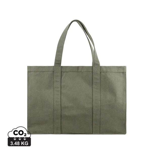  VINGA Hilo AWARE™ recycled canvas maxi tote bag - Vinga Green 