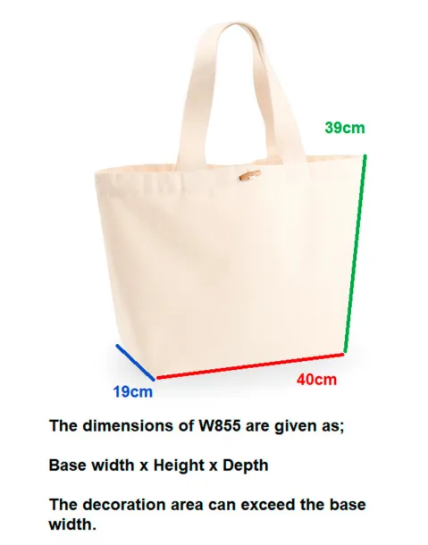  EarthAware™ Organic Marina Tote XL, 340 g/m² - Westford Mill