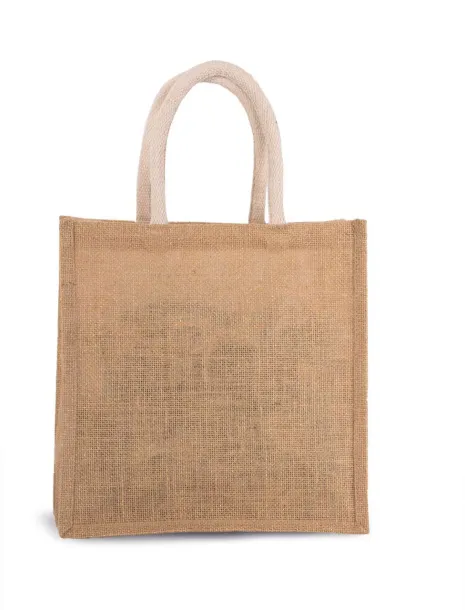  JUTE CANVAS TOTE - LARGE - Kimood Natural Gold