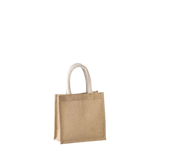  JUTE CANVAS TOTE - SMALL - Kimood Natural