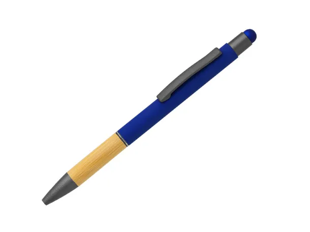 TITANIUM TOUCH BAMBOO Metal touch ballpoint pen Royal blue