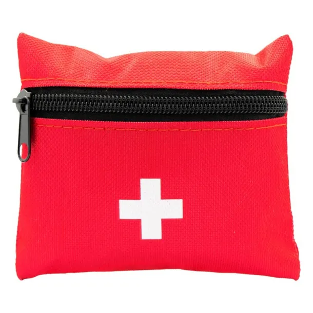  First aid kit in pouch, 7 pcs Crvena