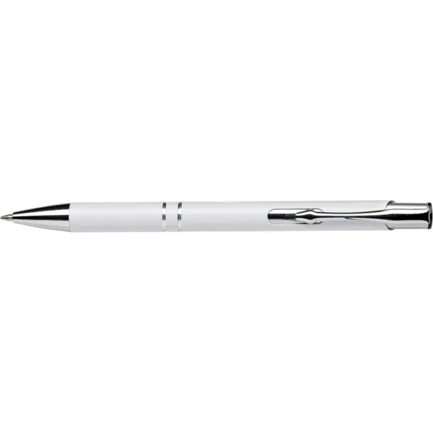  Recycled aluminium ball pen Bijela