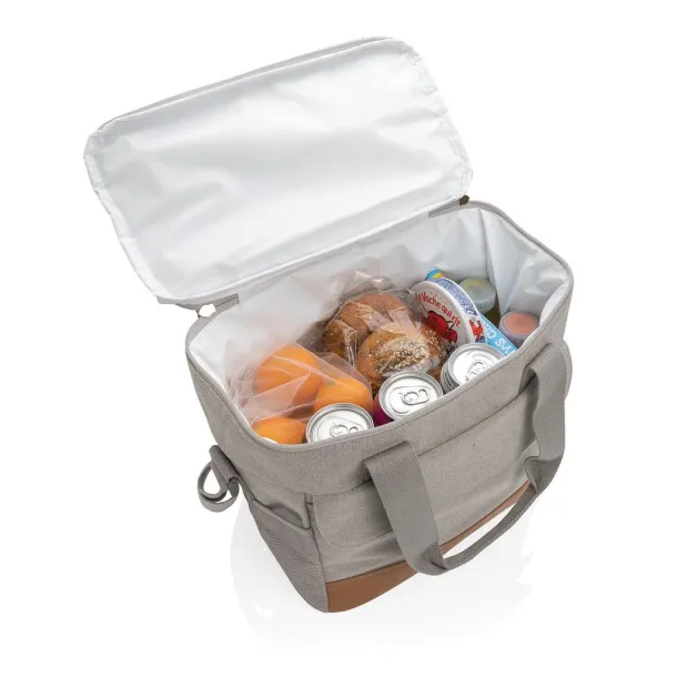  Impact AWARE™ 16 oz. rcanvas cooler bag - XD Collection Grey 