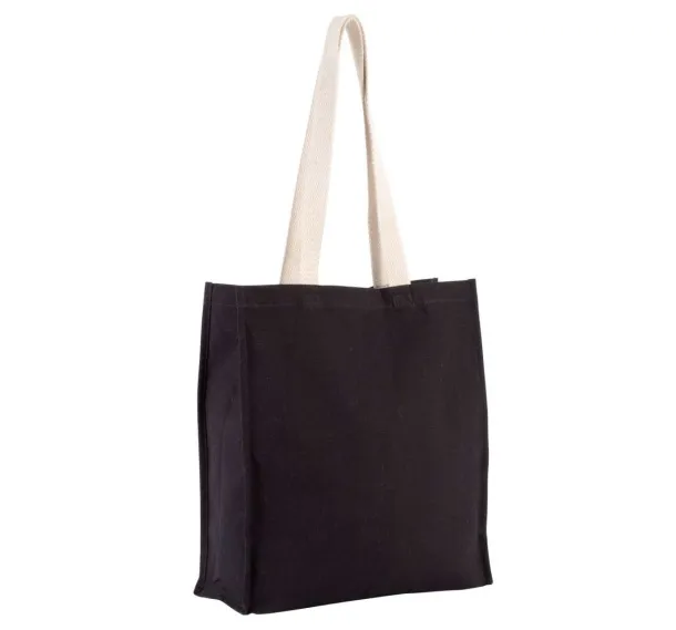  TOTE BAG WITH GUSSET, 310 g/m2 - Kimood Black