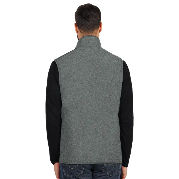 TRAPPER polar fleece vest - EXPLODE Ash gray