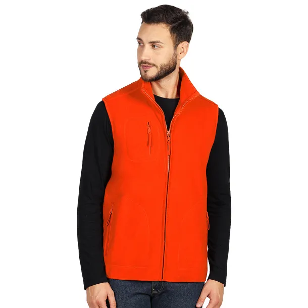 TRAPPER polar fleece vest - EXPLODE Orange