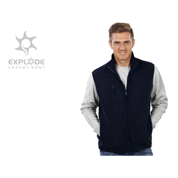 TRAPPER polar fleece vest - EXPLODE Blue