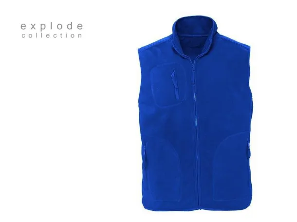 TRAPPER polar fleece vest - EXPLODE Royal blue