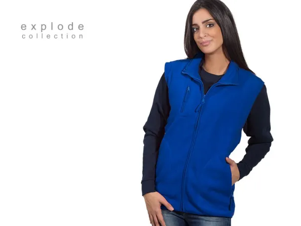 TRAPPER polar fleece vest - EXPLODE Royal blue