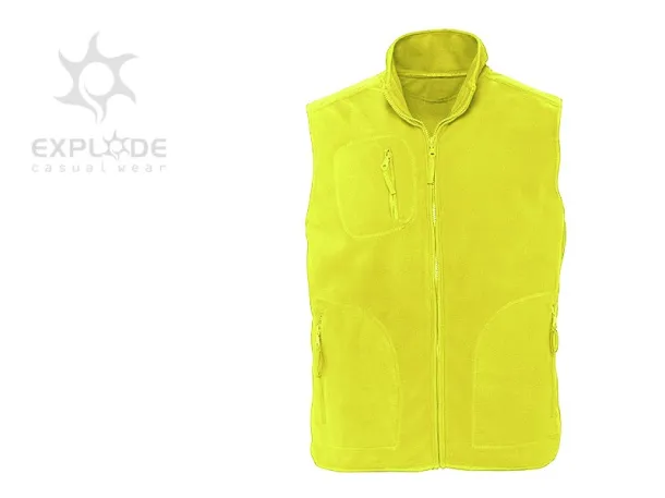 TRAPPER polar fleece vest - EXPLODE Neon yellow