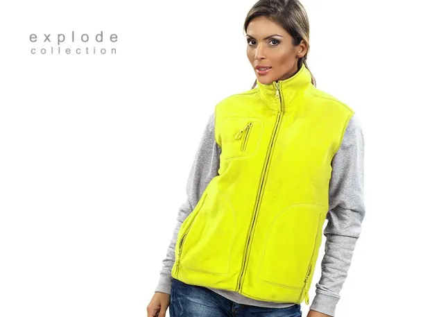 TRAPPER polar fleece vest - EXPLODE Neon yellow