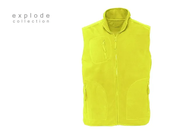 TRAPPER polar fleece vest - EXPLODE Neon yellow