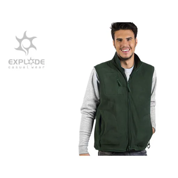 TRAPPER polar fleece vest - EXPLODE Green