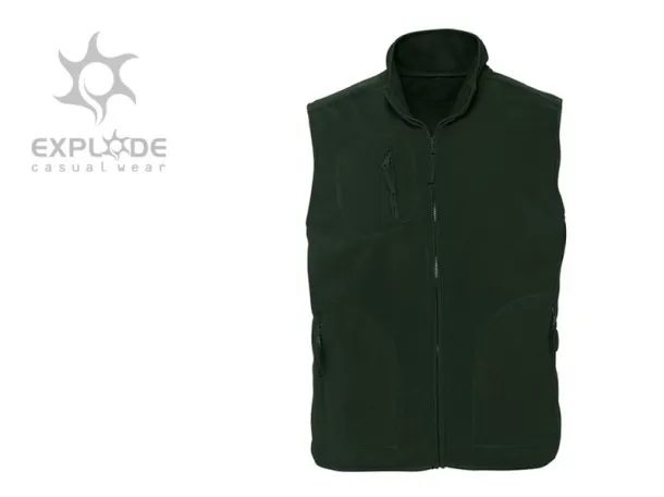 TRAPPER polar fleece vest - EXPLODE Green