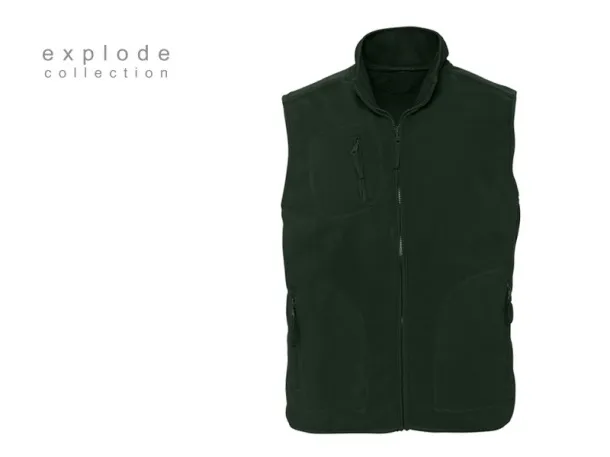 TRAPPER polar fleece vest - EXPLODE Green