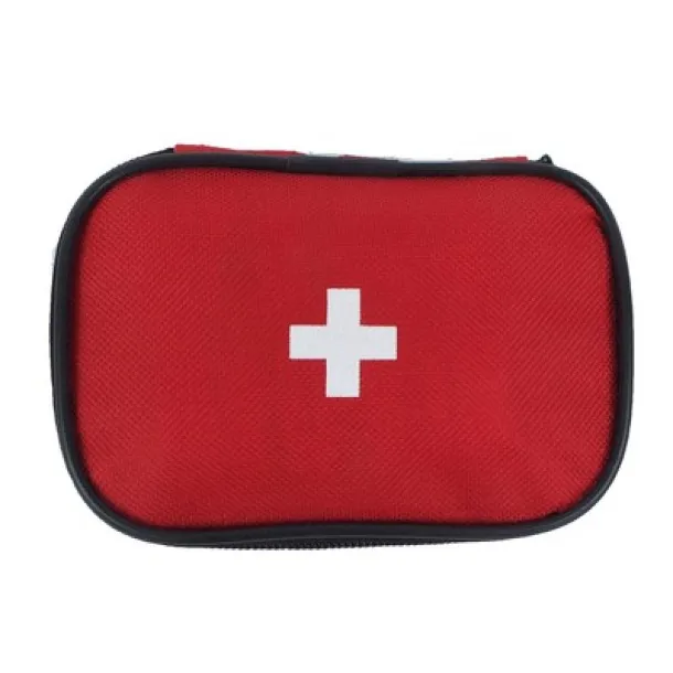  First aid kit in pouch, 25 pcs Crvena