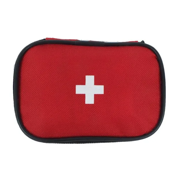  First aid kit in pouch, 25 pcs red