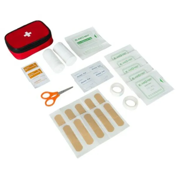  First aid kit in pouch, 25 pcs Crvena