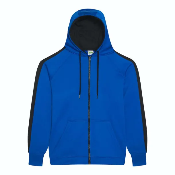  Sportska zip hoodica, 200 g/m2 - Just Hoods Kraljevski plava Crna