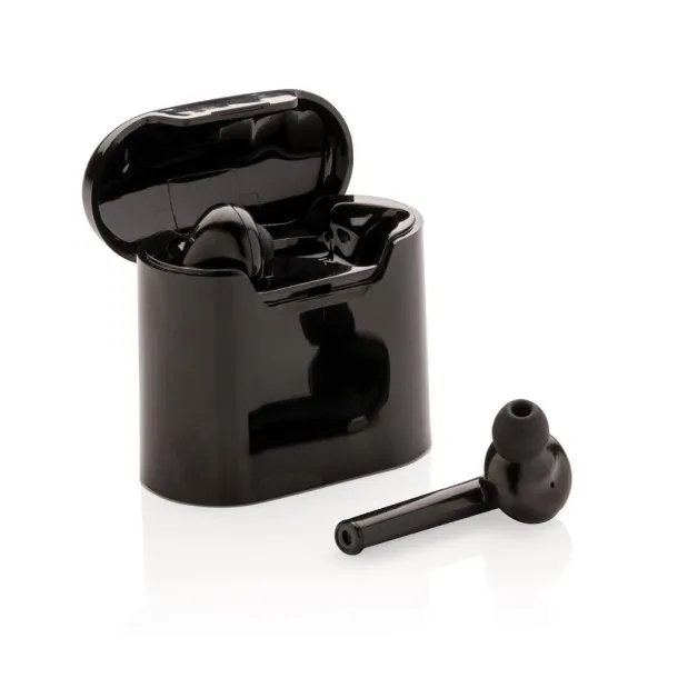 Liberty wireless earbuds in charging case - XD Collection Black 