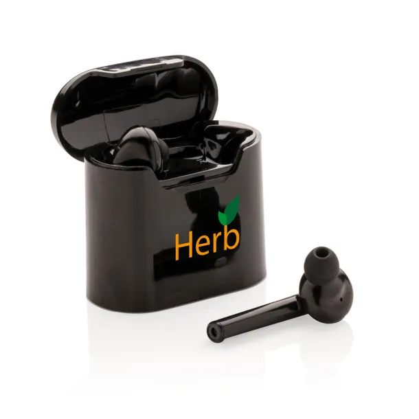 Liberty wireless earbuds in charging case - XD Collection Black 