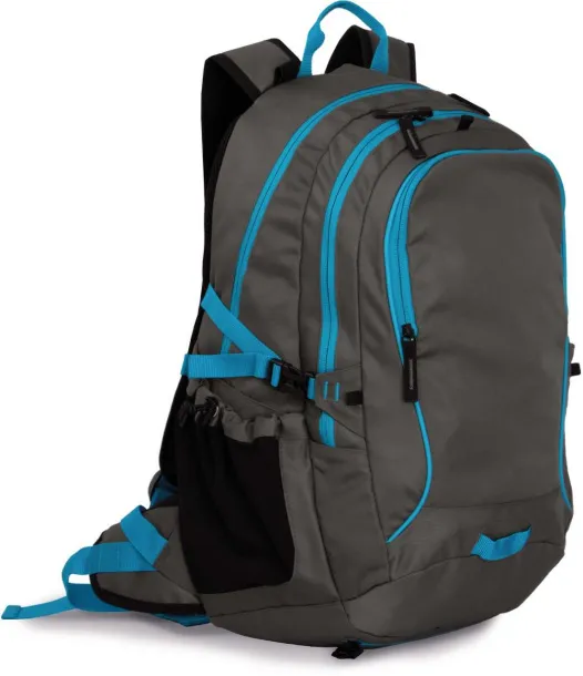  LEISURE BACKPACK WITH HELMET HOLDER - Kimood Titanium Tropical Blue