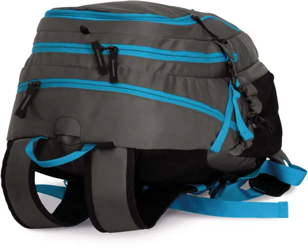  LEISURE BACKPACK WITH HELMET HOLDER - Kimood Titanium Tropical Blue