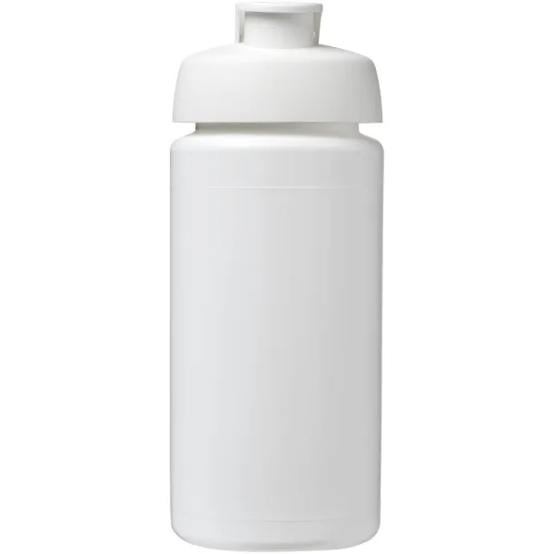 Baseline® Plus grip 500 ml flip lid sport bottle - Unbranded White