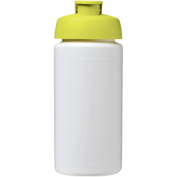 Baseline® Plus grip 500 ml flip lid sport bottle - Unbranded White Lime