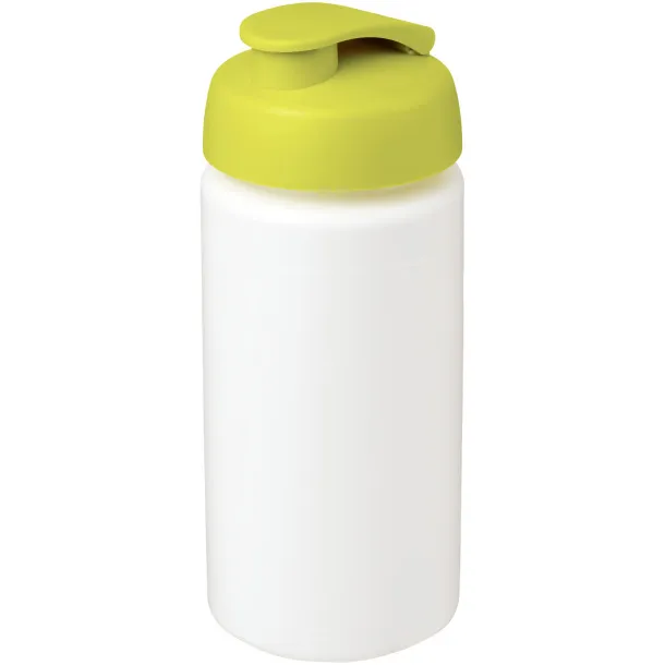 Baseline® Plus grip 500 ml flip lid sport bottle - Unbranded White Lime