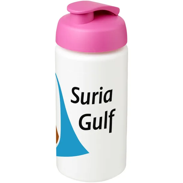 Baseline® Plus grip 500 ml flip lid sport bottle White Pink