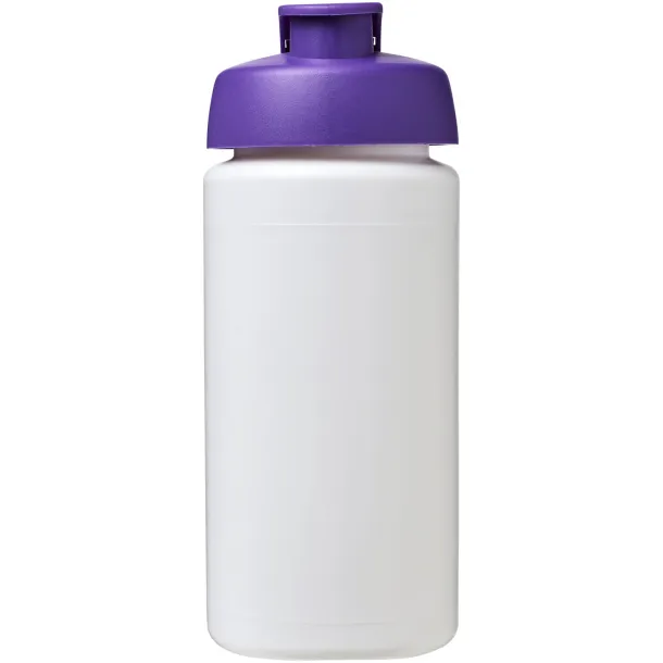 Baseline® Plus grip 500 ml flip lid sport bottle - Unbranded White Purple