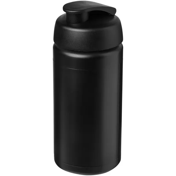 Baseline® Plus grip 500 ml flip lid sport bottle Solid black