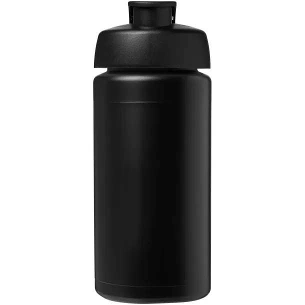 Baseline® Plus grip 500 ml flip lid sport bottle Solid black