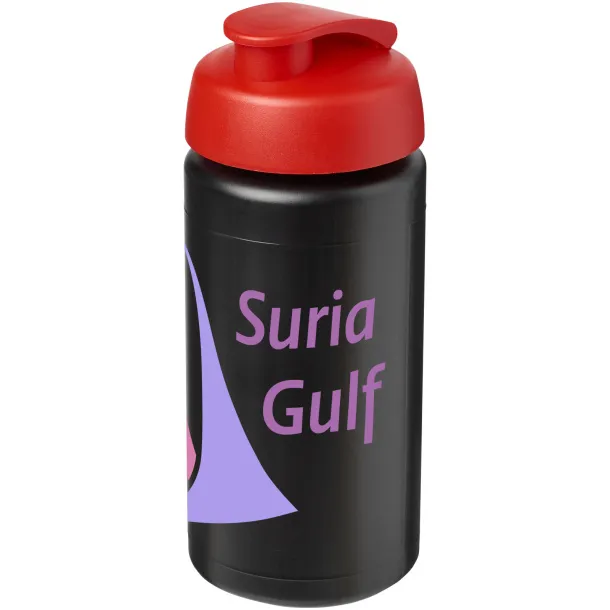 Baseline® Plus grip 500 ml flip lid sport bottle Crna Red