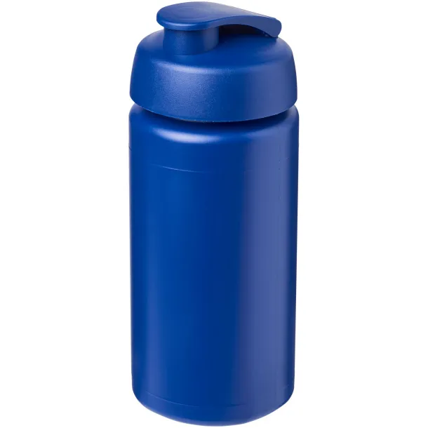 Baseline® Plus grip 500 ml flip lid sport bottle - Unbranded Blue