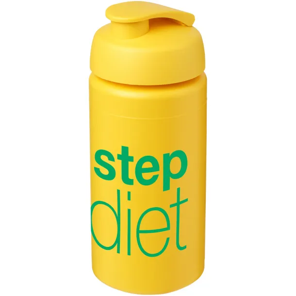 Baseline® Plus grip 500 ml flip lid sport bottle - Unbranded Yellow